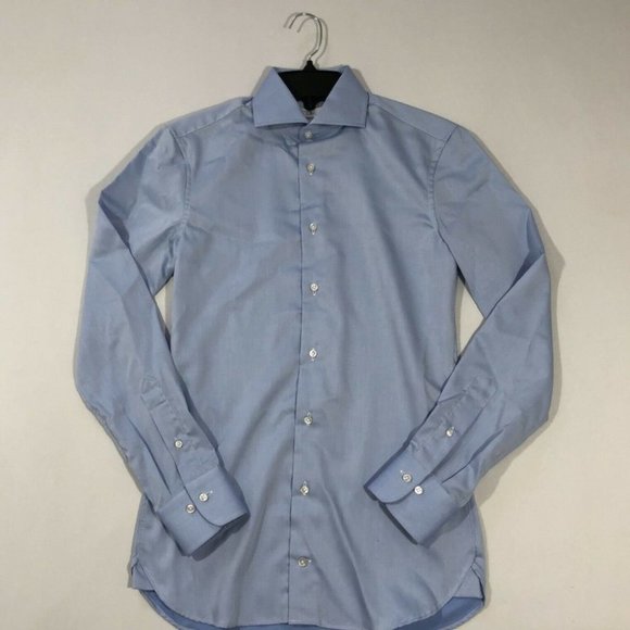 Nordstrom Signature Button Down Shirt Men's Light Blue Long Sleeved Collared - Picture 1 of 7